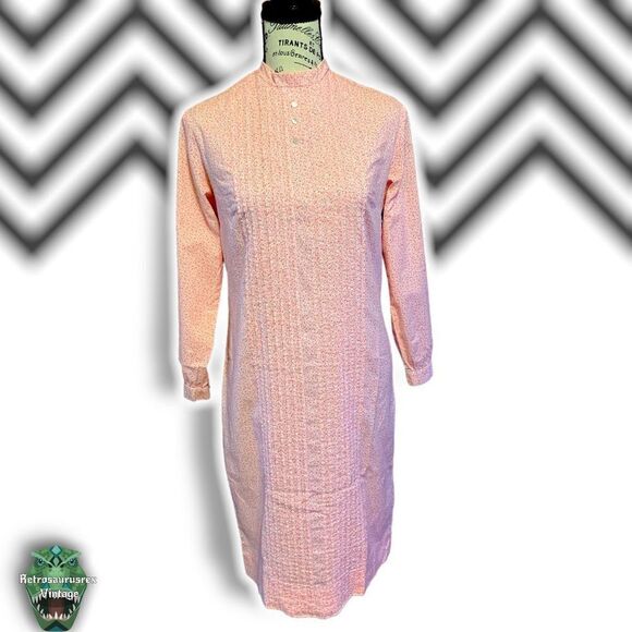 Vintage 1970’s Rare Jeune Leique by Cherberg Calico Floral Print Cottagecore Dre - Picture 5 of 6